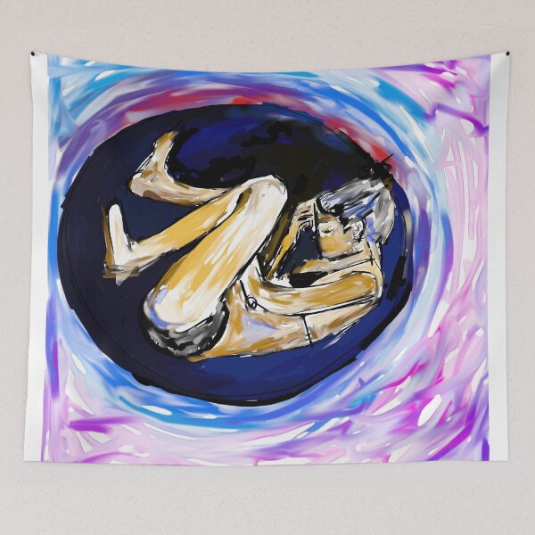 Item preview, Conceptual art of a woman curled up in a fetal position in the water designed and sold by KARTICK DUTTA.