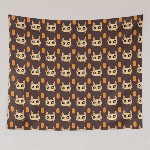 Item preview, Cute Cat pattern 45 regular grid  designed and sold by KoolArtDistrict.