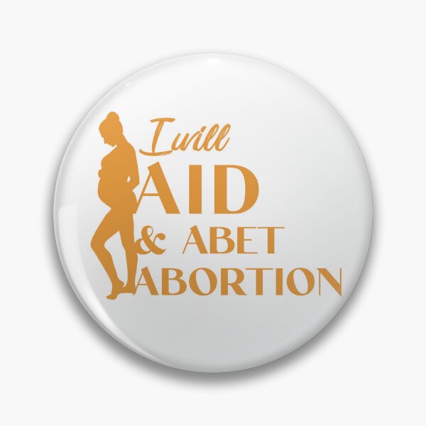 Item preview, i will aid and abet abortion quote beautiful lettering with pregnant women illustration designed and sold by vishalraifx.