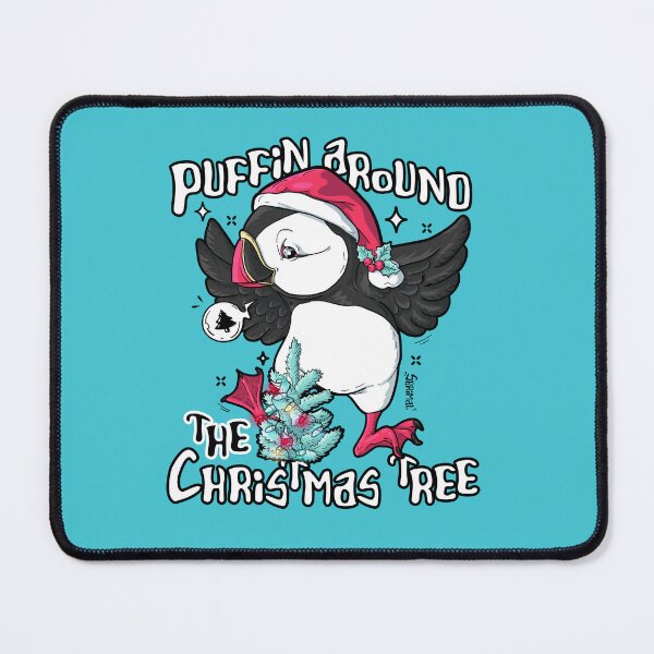 Item preview, Puffin around the Christmas tree designed and sold by SPIRIMAL.