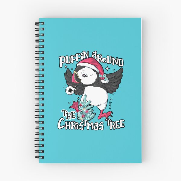 Item preview, Puffin around the Christmas tree designed and sold by SPIRIMAL.