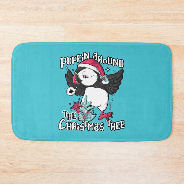 Item preview, Puffin around the Christmas tree designed and sold by SPIRIMAL.
