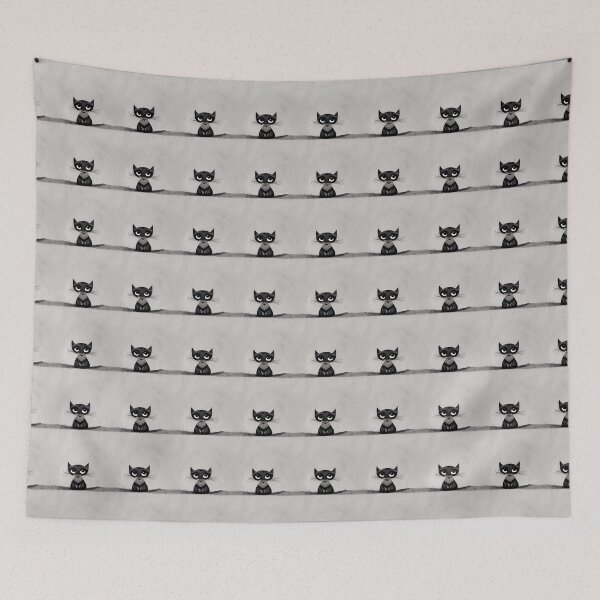 Item preview, Cute Cat pattern 56 regular grid  designed and sold by KoolArtDistrict.