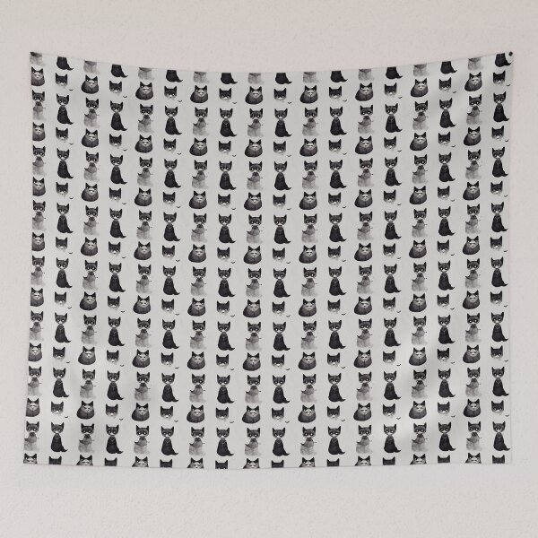 Item preview, Cute Cat pattern 46 regular grid  designed and sold by KoolArtDistrict.