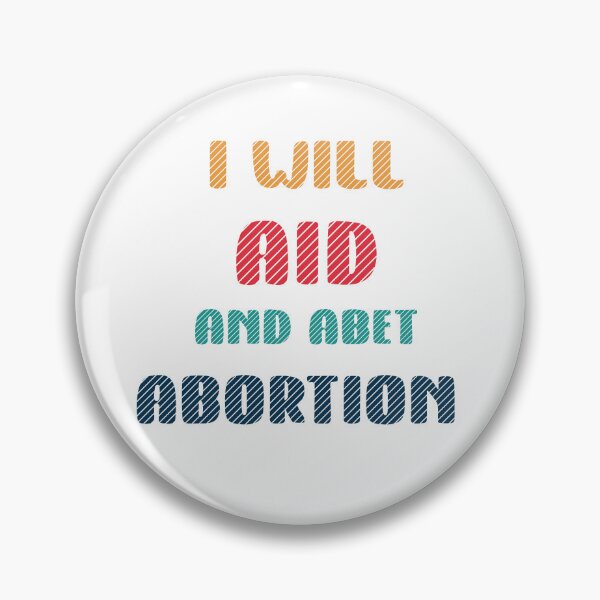 Item preview, I will aid and abet abortion quote fun colorful lettering  designed and sold by vishalraifx.