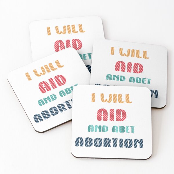 Item preview, I will aid and abet abortion quote fun colorful lettering  designed and sold by vishalraifx.