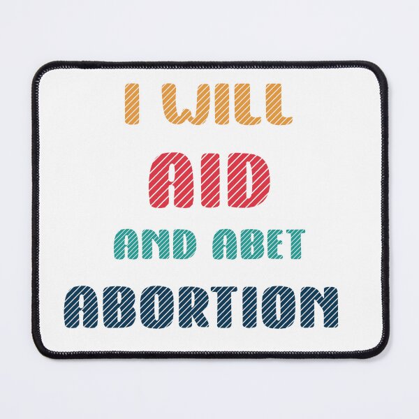 Item preview, I will aid and abet abortion quote fun colorful lettering designed and sold by vishalraifx.