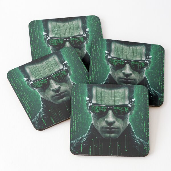 Artikelvorschau, Matrix-Serie, grün codiert entworfen und verkauft von AICreateWorlds.