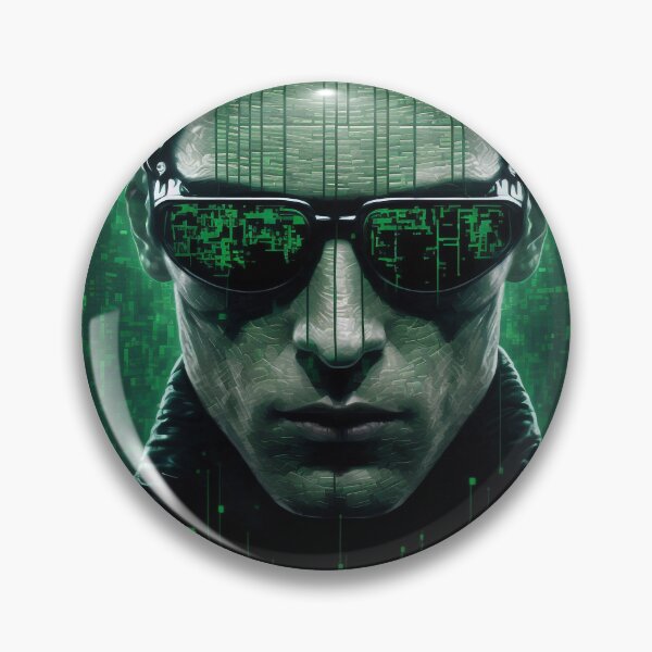 Artikelvorschau, Matrix-Serie, grün codiert entworfen und verkauft von AICreateWorlds.
