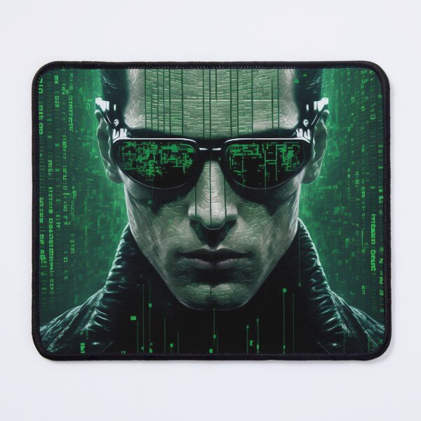 Artikelvorschau, Matrix-Serie, grün codiert entworfen und verkauft von AICreateWorlds.