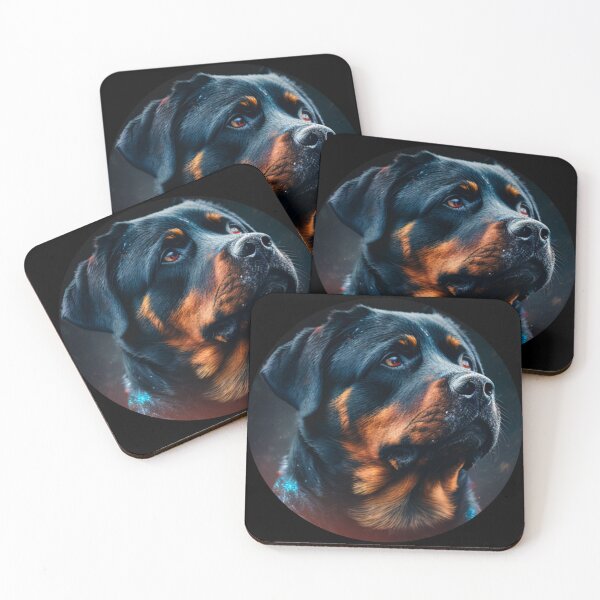 Item preview, Rottweiler portrait (circular) designed and sold by Newtaste-Store.