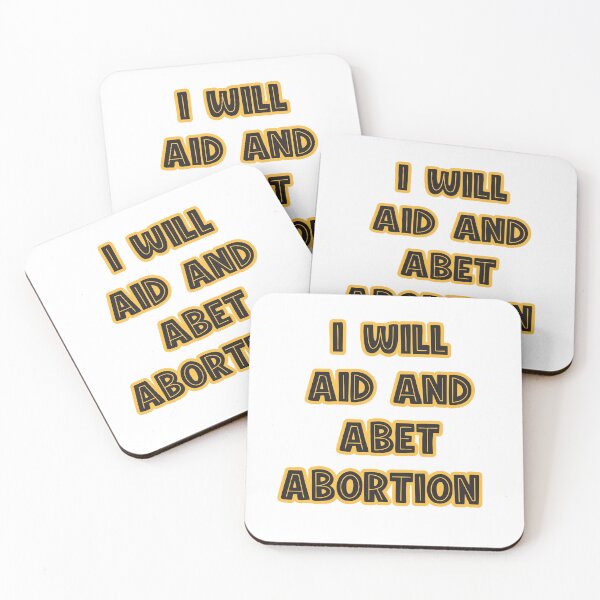 Item preview, I will aid and abet abortion quote fun cute lettering  designed and sold by vishalraifx.