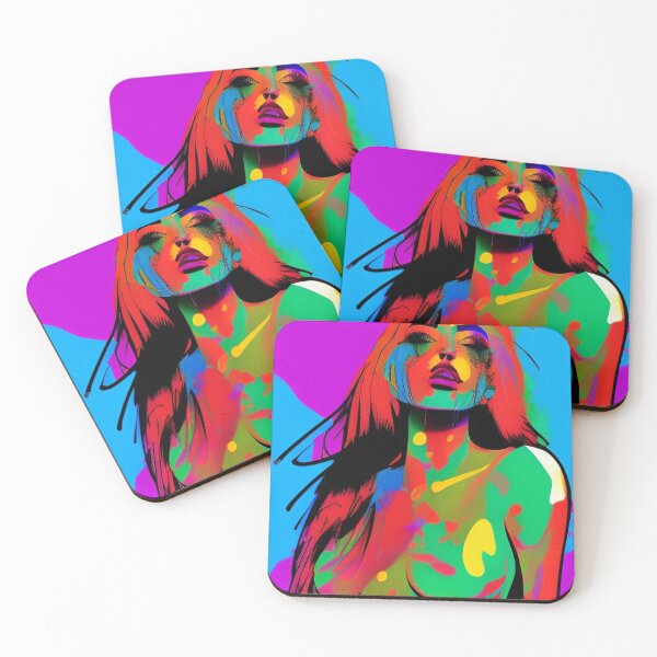 Item preview, Funky Sexy Colorful Hippie Popculture Sexy Woman  designed and sold by ShopSunday.
