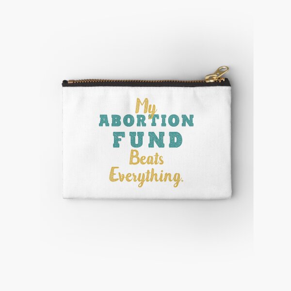 Item preview, My abortion fund beats everything quote mint and yellow color designed and sold by vishalraifx.