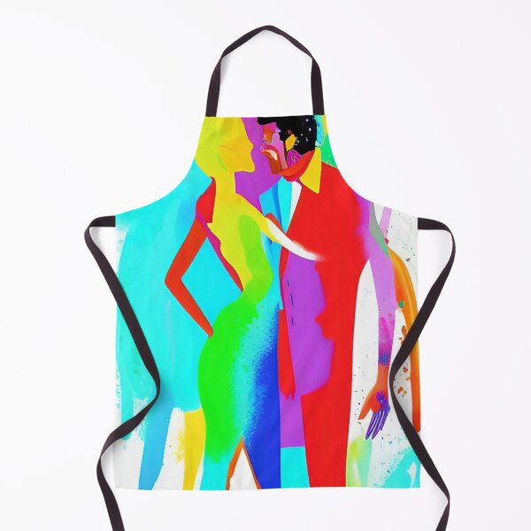 Item preview, Funky Sexy Colorful Hippie Popculture Couple designed and sold by ShopSunday.