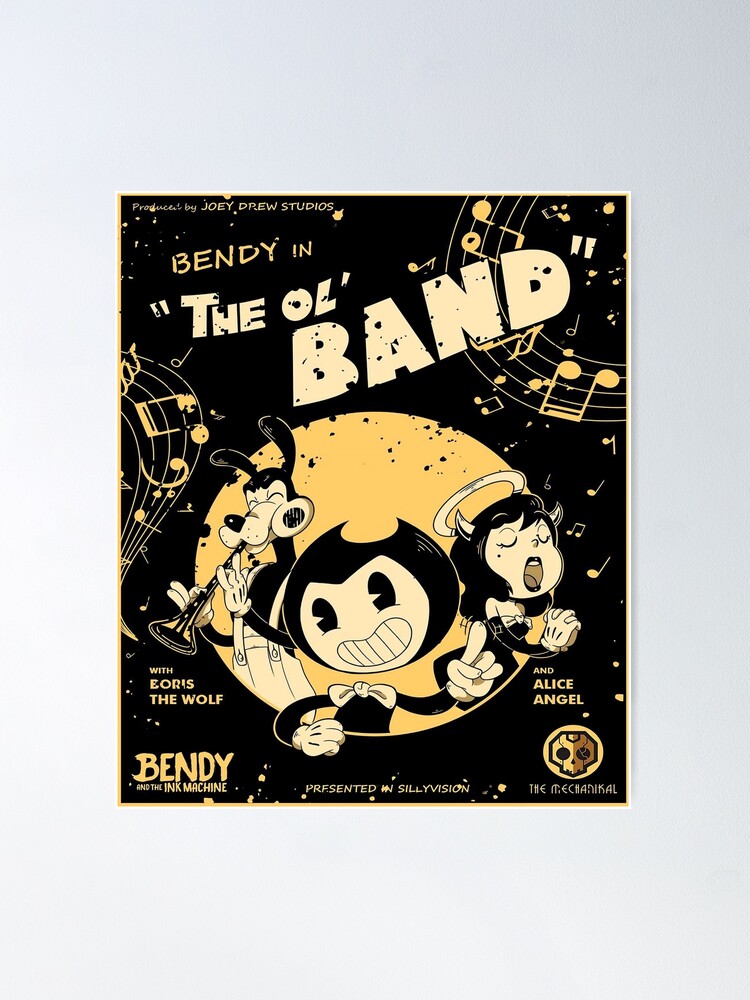 Joey Drew Studios Official Alice Angel Poster Bendy And The Ink Machine  Batim