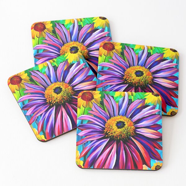 Item preview, Bordered Coneflower Abstract Artwork designed and sold by Milky-Way-Local.
