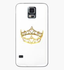 Queen of Hearts gold crown tiara by Kristie Hubler Case/Skin for Samsung Galaxy