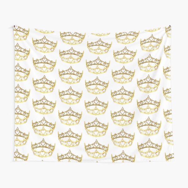 Queen of Hearts gold crown tiara by Kristie Hubler Tapestry
