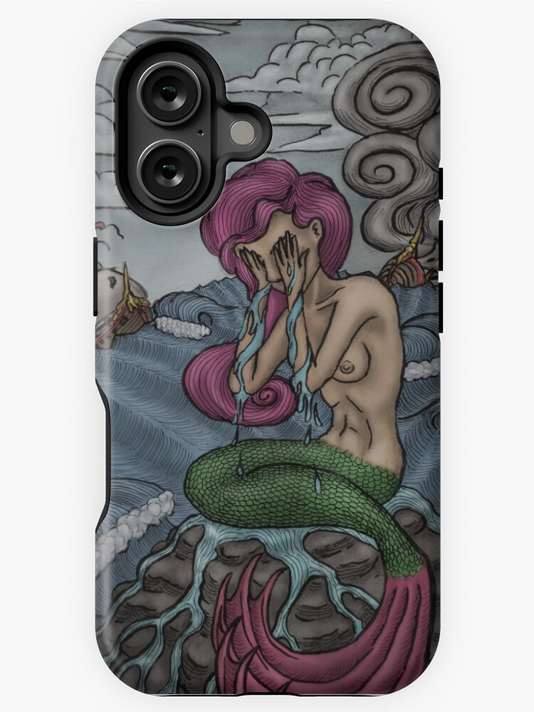 Thumbnail 1 of 4, iPhone Case, When Mermaids Cry They Make Oceans designed and sold by Ordovich.
