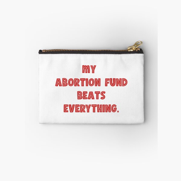 Item preview, My abortion fund beats everything quote red color designed and sold by vishalraifx.