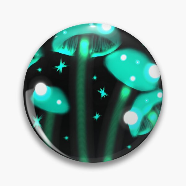 Item preview, Turquoise Mushrooms (MKW-DA.41) designed and sold by Katrina Morgan.