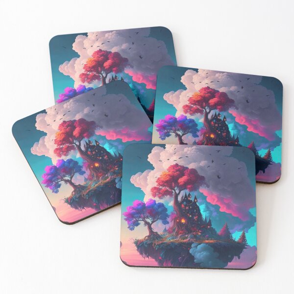 Item preview, Small floating island in the sky illustration designed and sold by RK - Shop.