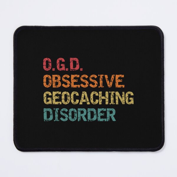 Item preview, Geocaching gift / OGD obsessive geocaching disorder coloured distressed typography designed and sold by portrait4you.