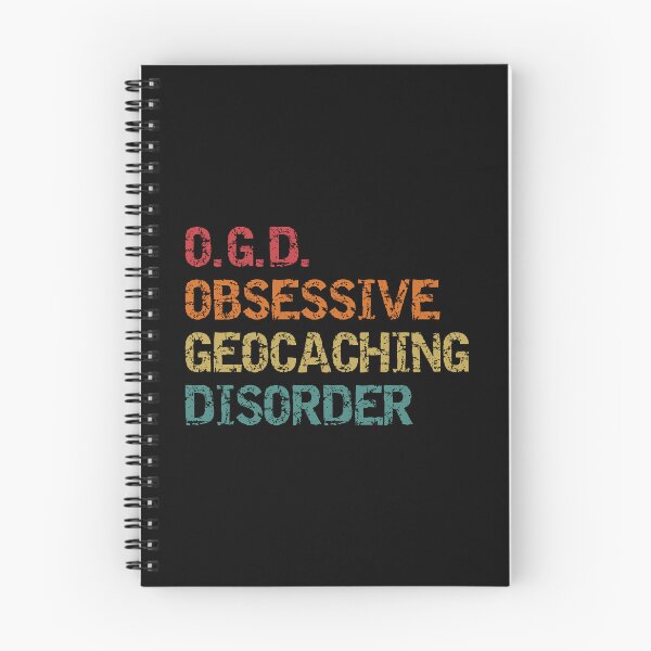 Item preview, Geocaching gift / OGD obsessive geocaching disorder coloured distressed typography designed and sold by portrait4you.