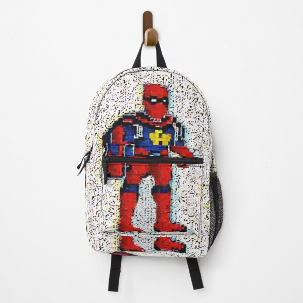 Item preview, Highly pixelated glitchy public domain superhero designed and sold by spinolator.