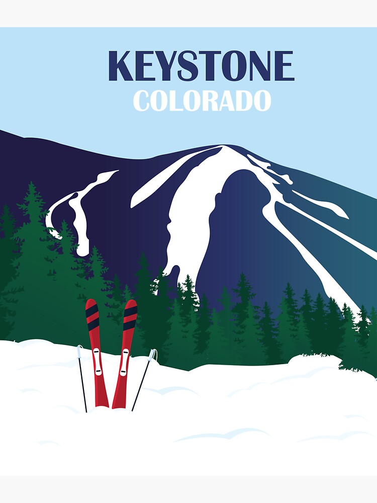 &ldquo;Keystone Colorado Skiing " Sticker for Sale by FutureAdventure | Redbubble