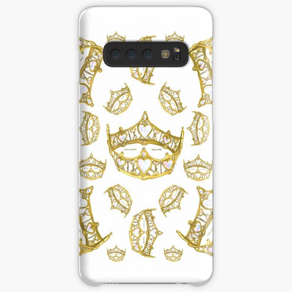 Queen of Hearts gold crown tiara tossed about by Kristie Hubler Samsung Galaxy Snap Case