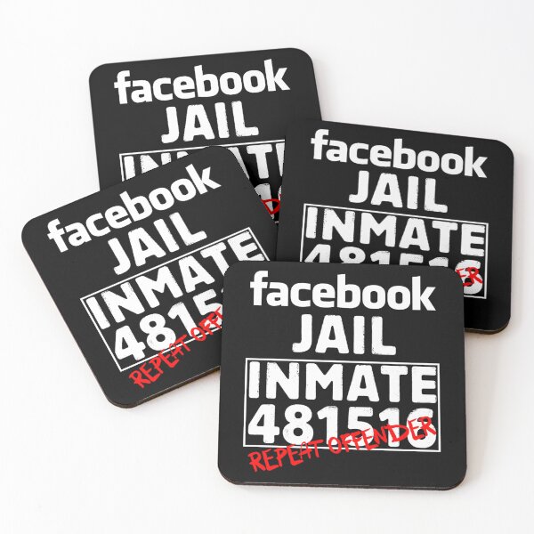Item preview, Funny Facebook Jail Inmate Repeat Offender Gag Gift    designed and sold by DivineBurn.