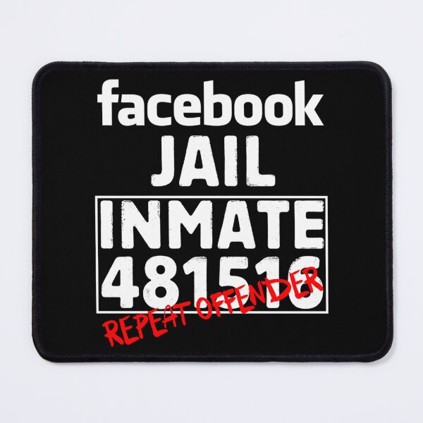 Item preview, Funny Facebook Jail Inmate Repeat Offender Gag Gift designed and sold by DivineBurn.