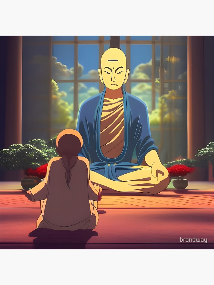 Anime buddha meditative on Craiyon