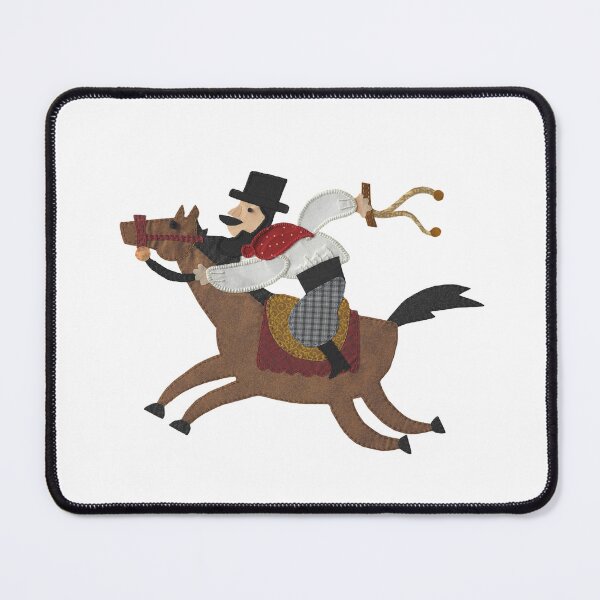 Item preview, Man Riding Horse Patchwork Design designed and sold by designforum1968.