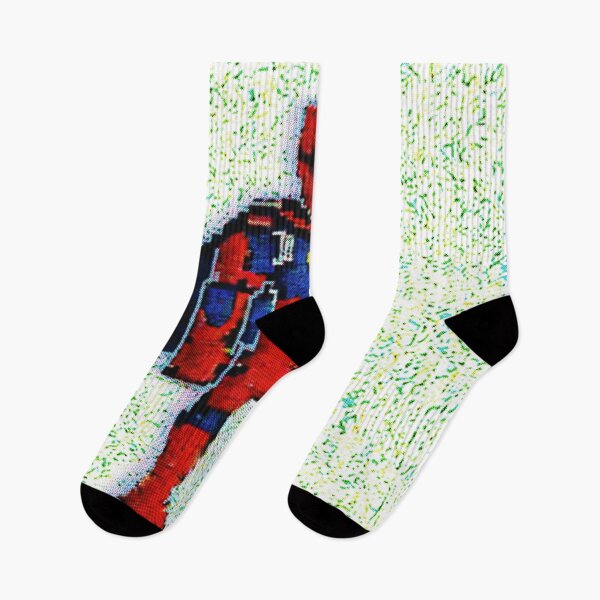 Item preview, Highly pixelated public domain superhero, glitchy green background  designed and sold by spinolator.