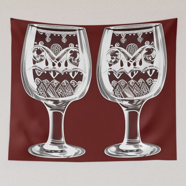 Item preview, Decorative wine glasses designed and sold by brandway.