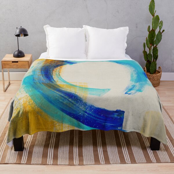 Item preview, Abstract #A106 | blue abstract circles painting designed and sold by Marco Paludet.