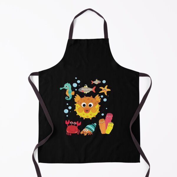 Item preview, Underwater Cartoon Scene Friendly Sealife designed and sold by PrintPortal.