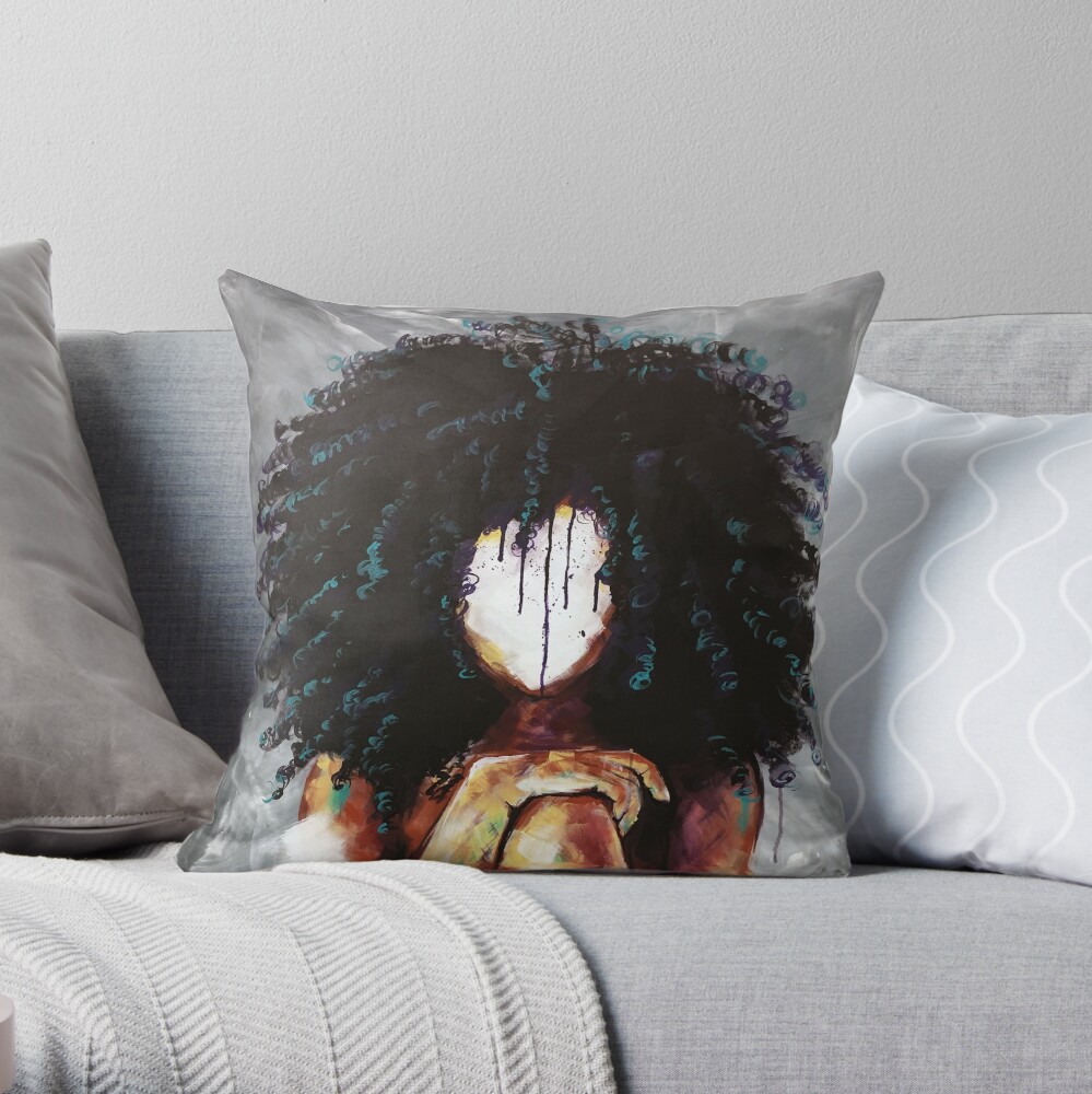 Naturally I Throw Pillow