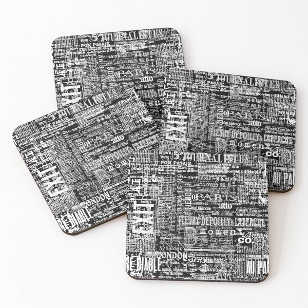 Item preview, Layered Text And Typography Mix In Black And White designed and sold by artsandsoul.