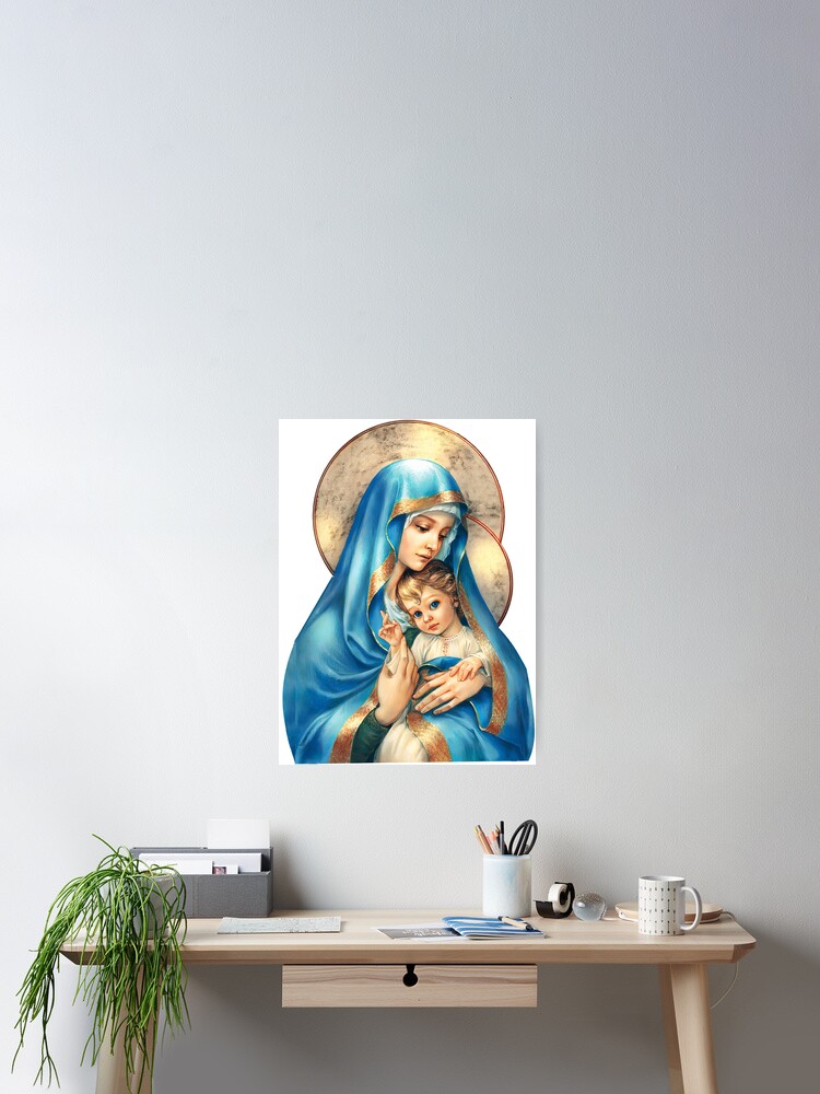 コレクション Mother Mary Framed Poster Amazon.com: Virgin Mary Blessed Mother Immaculate Heart Of