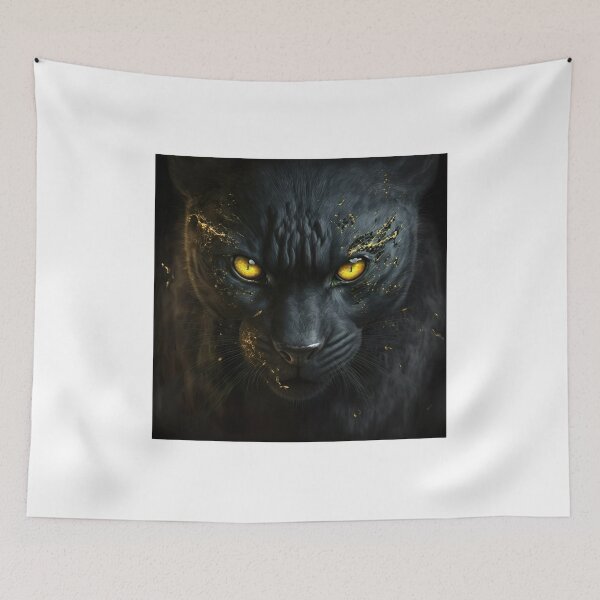 Item preview, Mad Black cat with yellow eyes  designed and sold by MaryAnn84.