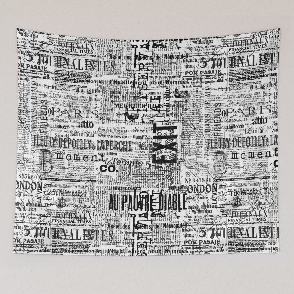 Item preview, Layered Text And Typography Mix In Black On White designed and sold by artsandsoul.