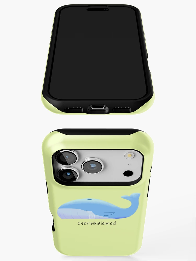 Thumbnail 3 of 4, iPhone Case, Overwhalemed designed and sold by JavaDraws.