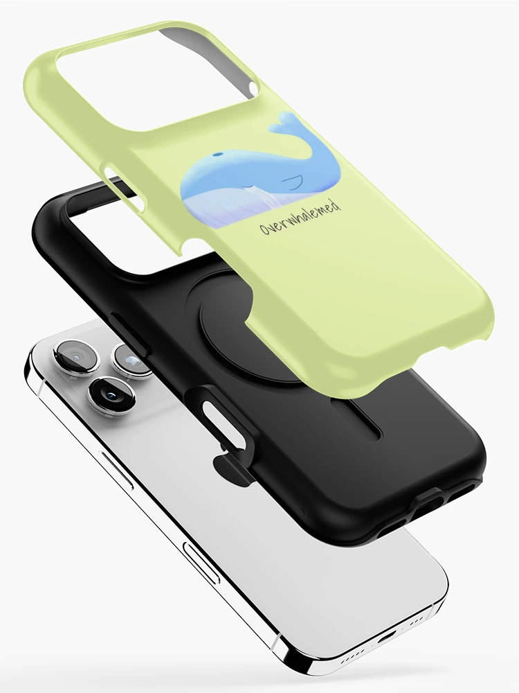 Thumbnail 2 of 4, iPhone Case, Overwhalemed designed and sold by JavaDraws.