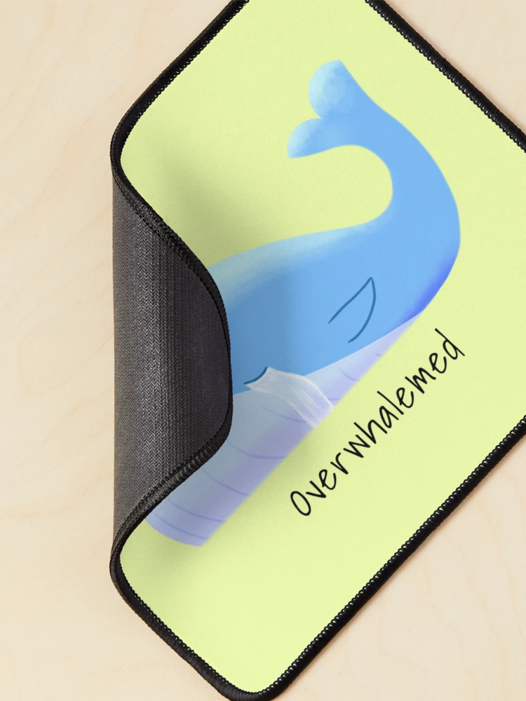 Thumbnail 2 of 5, Mouse Pad, Overwhalemed designed and sold by JavaDraws.