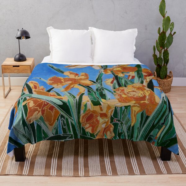Item preview, Blooming Yellow Daffodils Bold Line Art designed and sold by taiche.