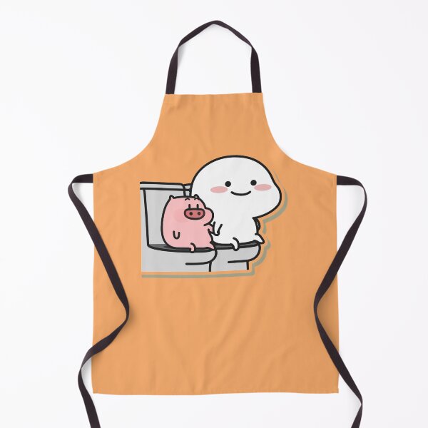 Item preview, Cute Pentol And Pig In The Toilet designed and sold by ggpandele.